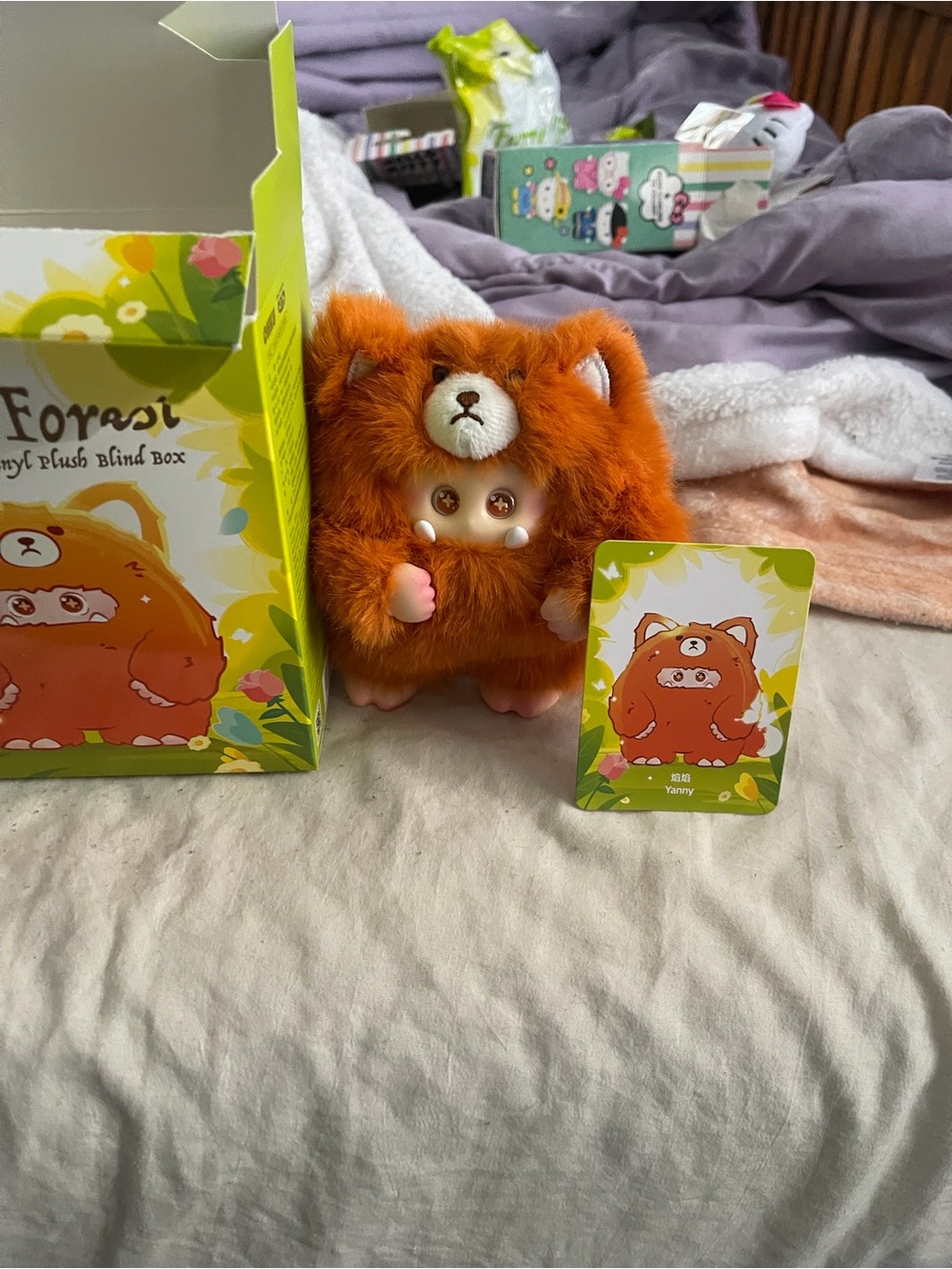 Forest Series Plush giggle monster - Orange Furry Character